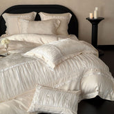 Aurora Lace Floral TENCEL Bedding Set - Beige